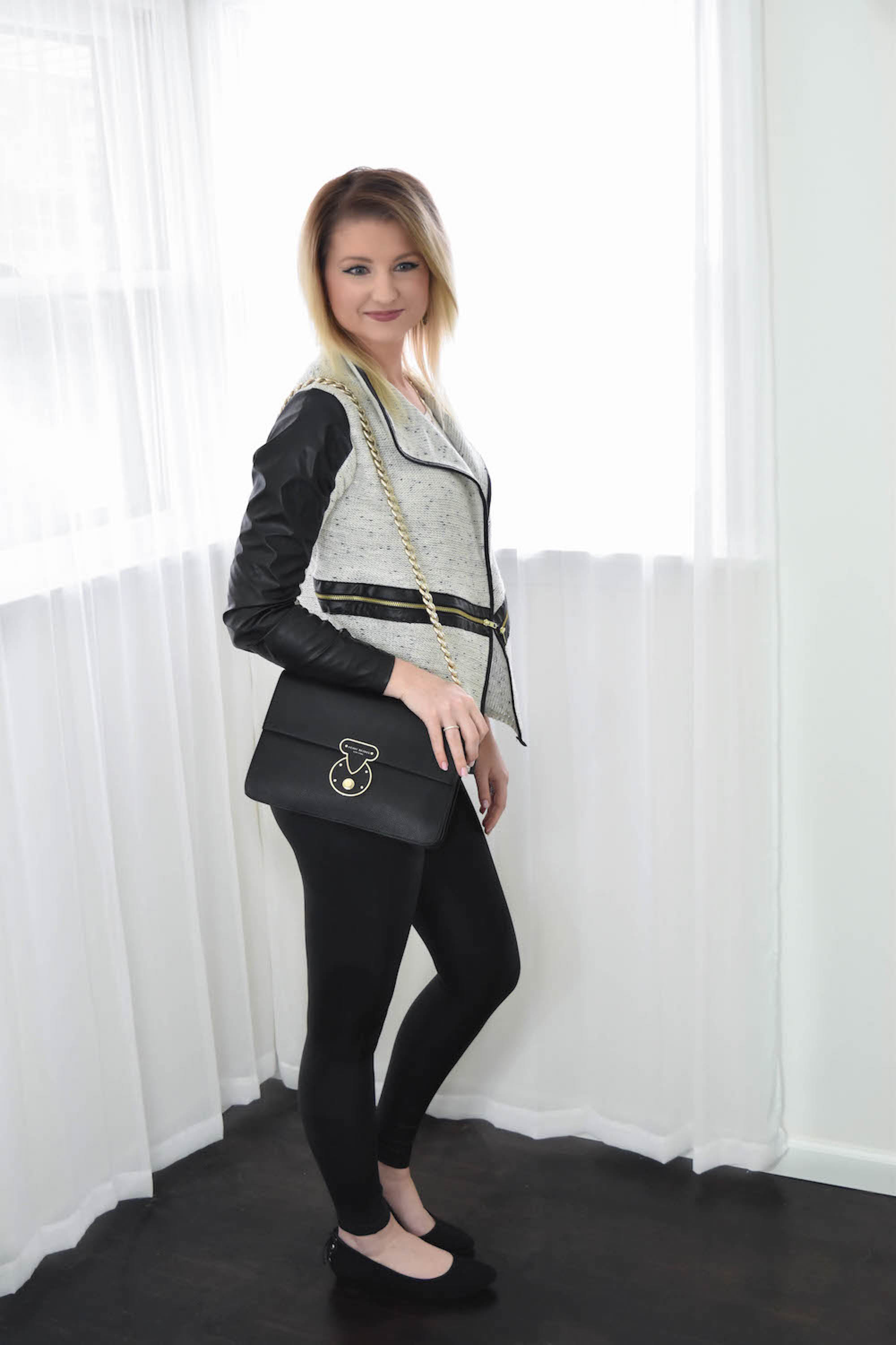 Goodnight Macaroon Leather Trim Cardigan 5