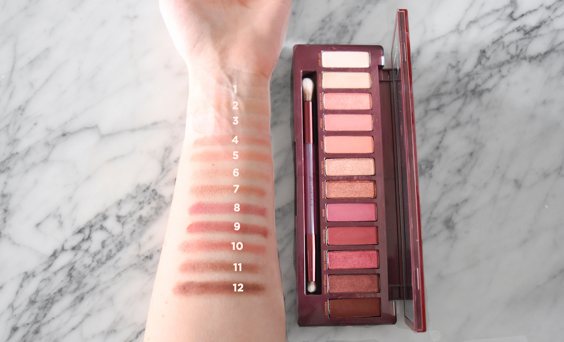 Urban Decay Naked Cherry Palette Swatches