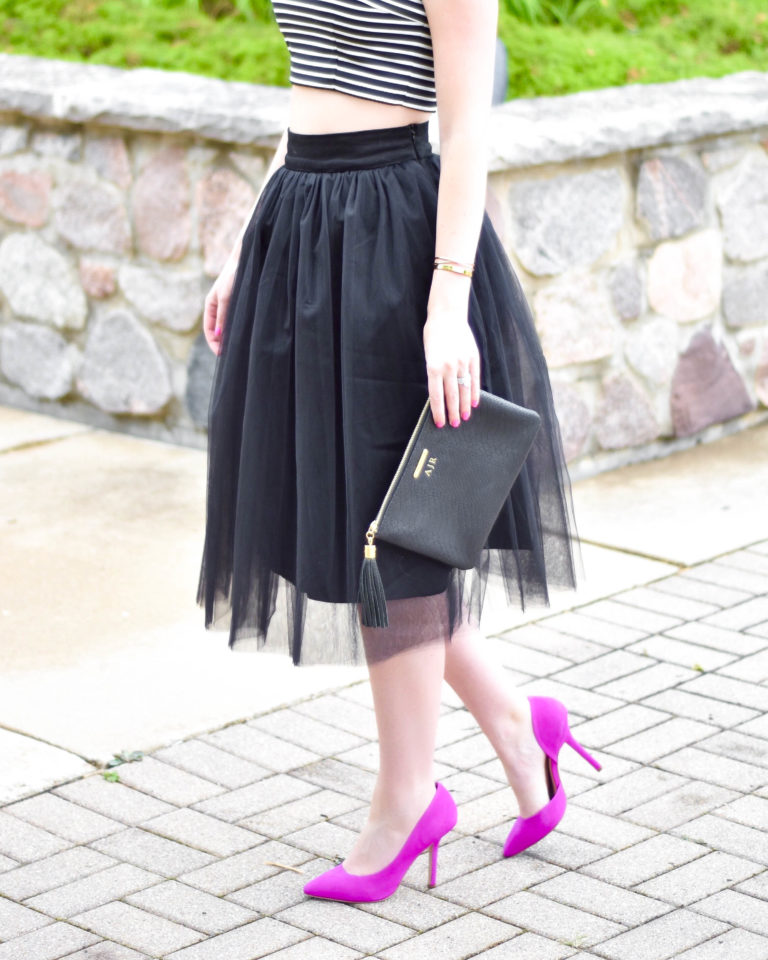 Black and White Stripes + Shabby Apple Tulle