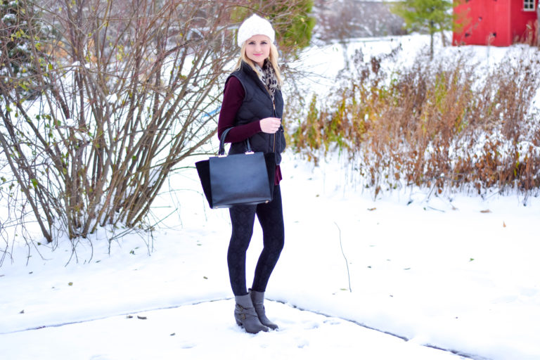 Puffer Vest + Henri Bendel