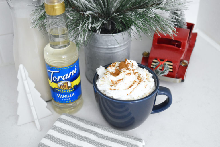 Sugar Free Vanilla Cinnamon Latte | A Guilt-Free Holiday with Torani